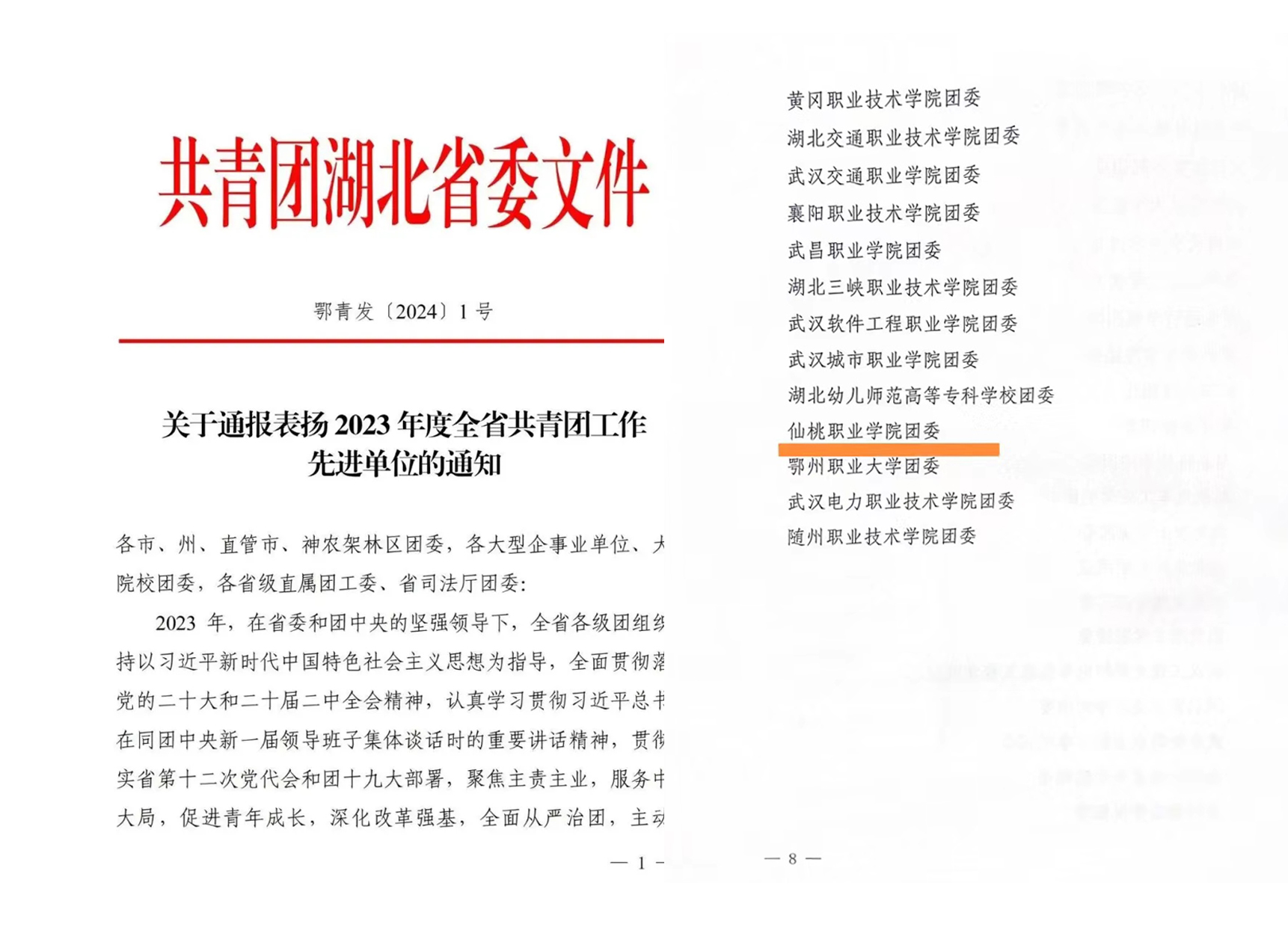 喜訊，學(xué)院團(tuán)委榮獲2023年度全省高校共青團(tuán)工作優(yōu)秀等次評(píng)價(jià)