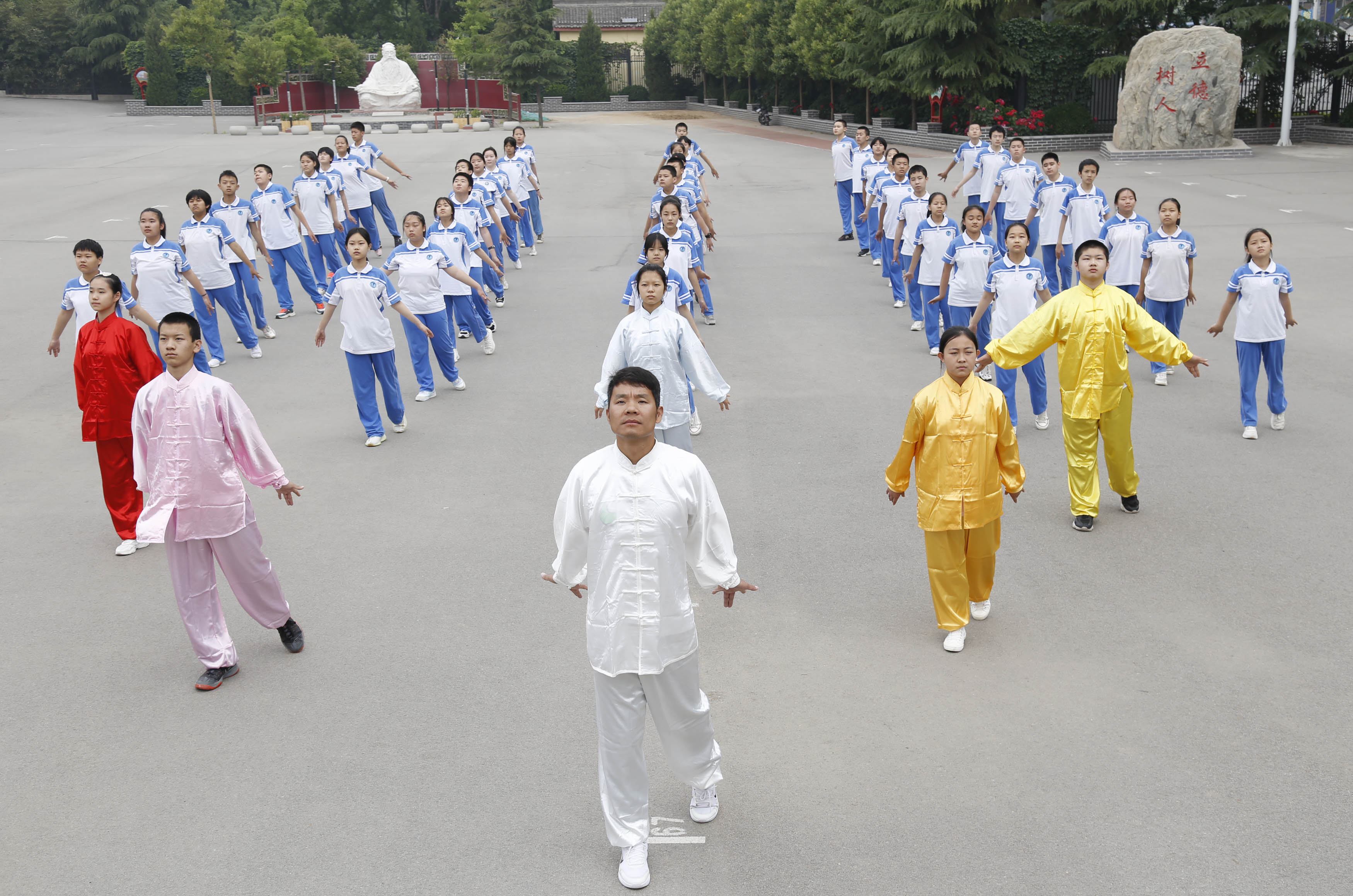 校園五禽戲展現(xiàn)風采，運河中醫(yī)藥文化韻味悠長